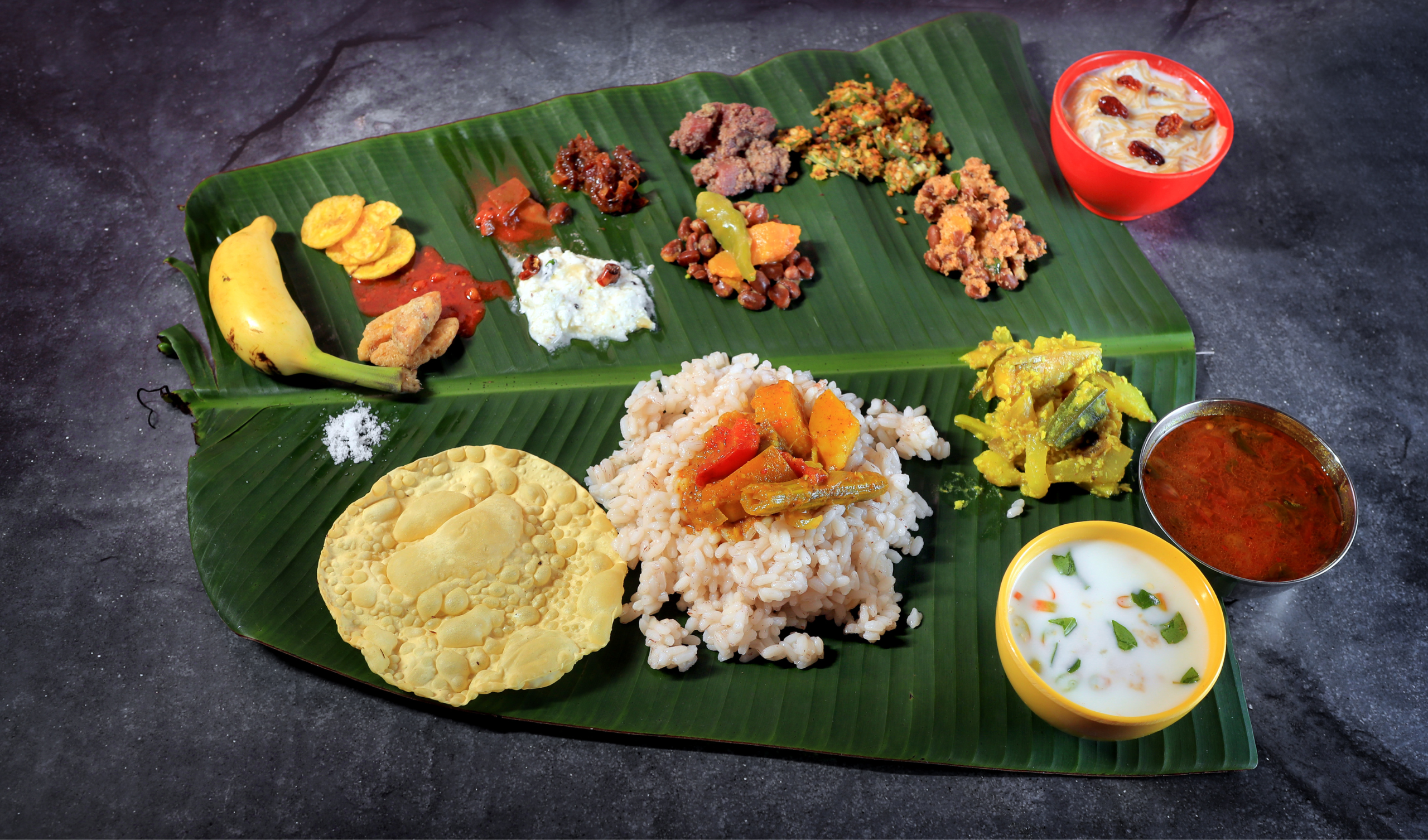 Traditional Kerala food and authentic dishes at our Kerala women's retreat