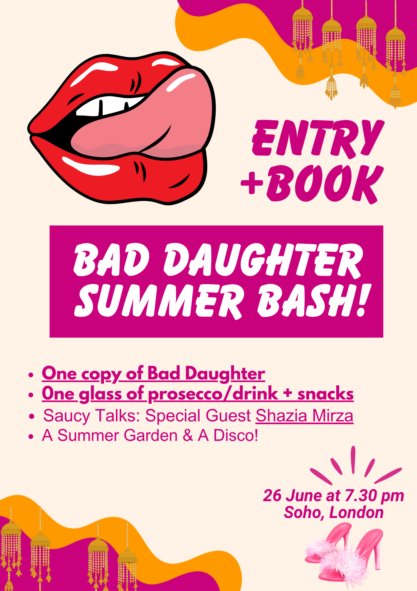 London's best feminist party: Bad Daughter Summer Party with Book